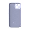Чехол и защитное стекло Baseus Liquid Silica Gel Case with Cleaning Kit для iPhone 14 Plus Lavender (ARYT020205)