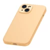 Чехол и защитное стекло Baseus Liquid Silica Gel Case with Cleaning Kit для iPhone 14 Plus Sunglow (ARYT020310)