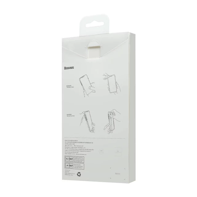 Чехол и защитное стекло Baseus Liquid Silica Gel Case with Cleaning Kit для iPhone 14 Pro Elderberry (ARYT020405)