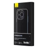 Чохол і захисне скло Baseus Synthetic Fiber для iPhone 14 Pro Black with MagSafe (ARQW000101)