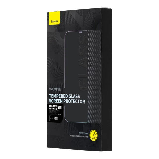 Захисне скло Baseus Tempered Glass 0.3mm with Speaker Cover для iPhone 14 Pro Max Transparent (SGXT000502)