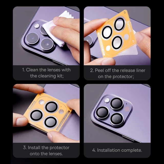 Защитное стекло Baseus для камеры iPhone 12 Pro | 11 Pro | 11 Pro Max Camera Glass Transparent (SGZT030402)