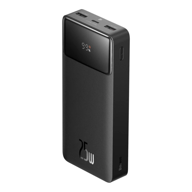 Портативний зарядний пристрій Baseus Bipow Digital Display 25W 10000mAh with USB-C to USB-C Cable Black (PPBD080001)