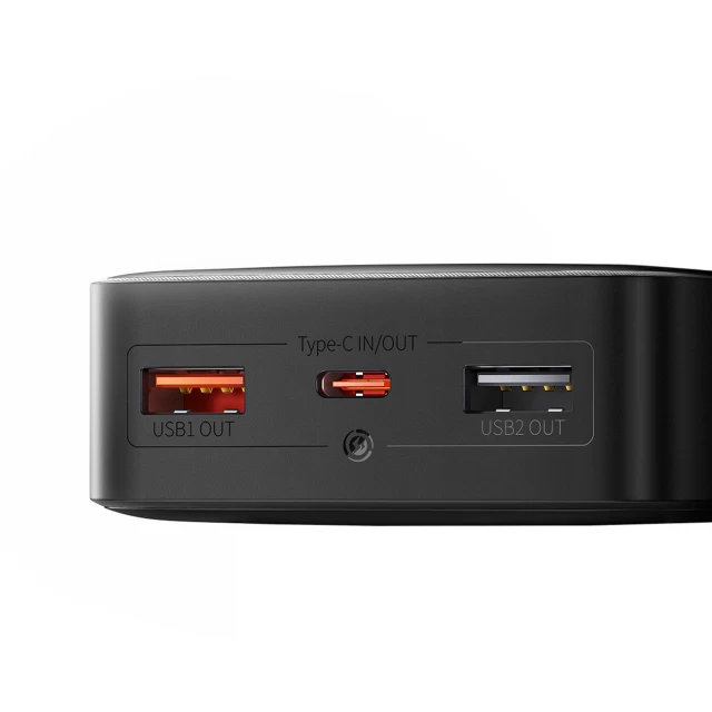 Портативное зарядное устройство Baseus Bipow Digital Display 25W 10000mAh with USB-C to USB-C Cable Black (PPBD080001)