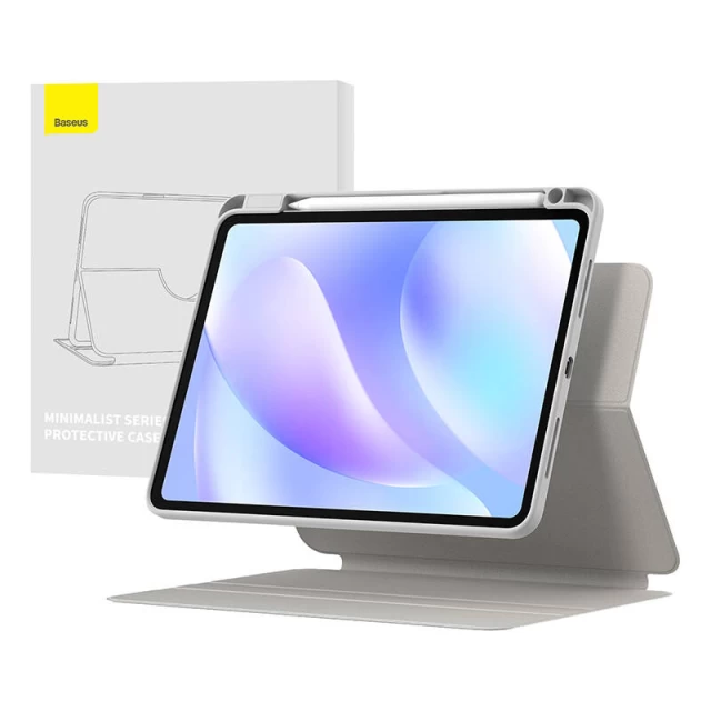 Чехол-книжка Baseus Minimalist Magnetic для iPad Pro 11 (2022 | 2021 | 2020 | 2018) Light Grey (ARJS040913)