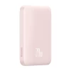 Портативний зарядний пристрій Baseus Magnetic Mini with USB-C to USB-C Cable 6000 mAh 20W Pink with MagSafe (PPCX130004)