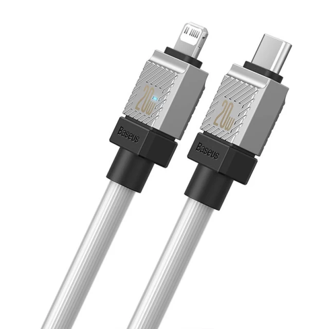 Кабель Baseus CoolPlay USB-C to Lightning 20W 1m White (CAKW000002)