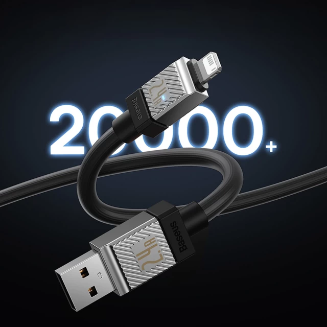 Кабель Baseus CoolPlay USB-A to Lightning 2.4A 1m Black (CAKW000401)