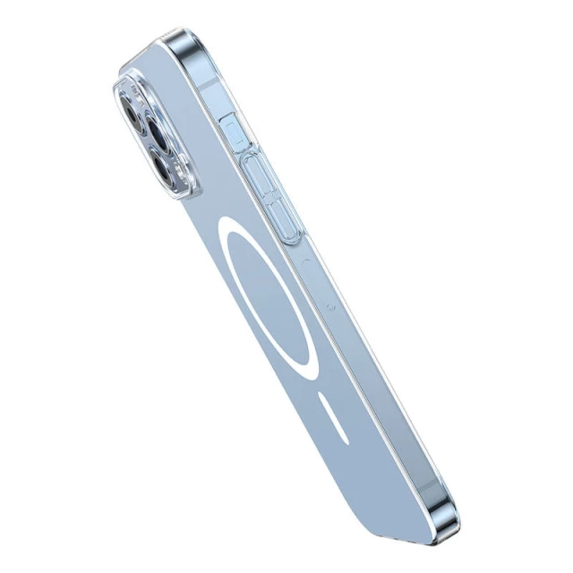Чехол и защитное стекло Baseus Magnetic Crystal Clear with Cleaner Kit для iPhone 13 Pro Transparent with MagSafe (ARSJ010702)