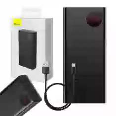 Портативний зарядний пристрій Baseus Adaman 40000 mAh 22.5W with USB-A to micro USB Cable Black (PPAD020101)