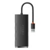 USB-хаб Baseus Lite Series USB-A to 4xUSB-A/USB-C Black (WKQX080001)
