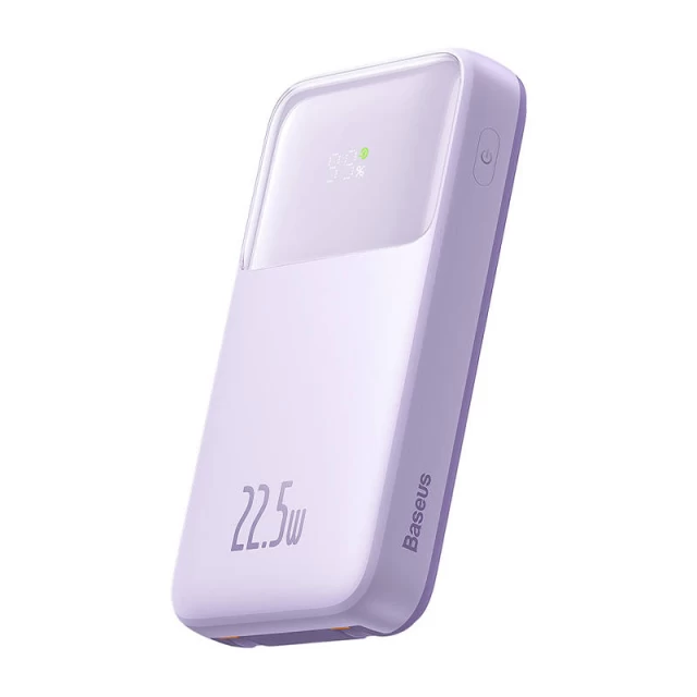 Портативное зарядное устройство Baseus Comet with Built-In Lightning | USB-C Cable (USB-A to USB-C Cable) 10000 mAh 22.5W Purple (PPMD020005)