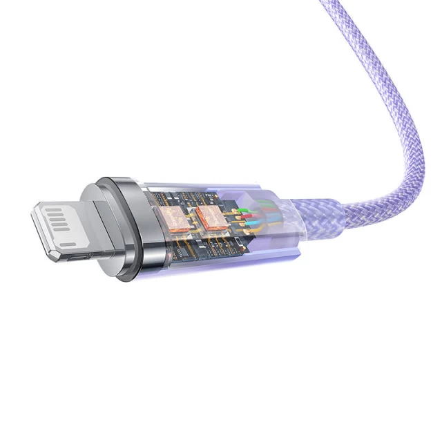 Кабель Baseus Explorer FC USB-A to Lightning 2.4A 1m Purple (CATS010005)