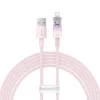 Кабель Baseus Explorer FC USB-A to Lightning 2.4A 2m Pink (CATS010104)