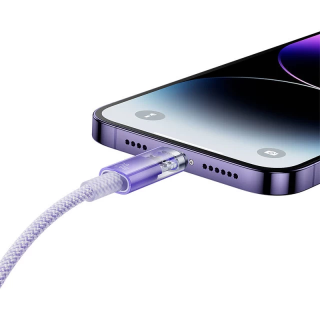Кабель Baseus Explorer FC USB-C to Lightning 20W 1m Purple (CATS010205)