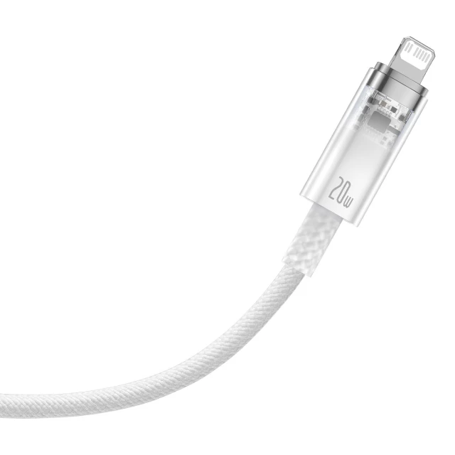 Кабель Baseus Explorer Series USB-C to Lightning 20W 1m White (CATS010202)
