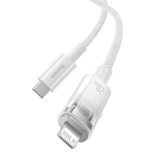 Кабель Baseus Explorer Series USB-C to Lightning 20W 1m White (CATS010202)