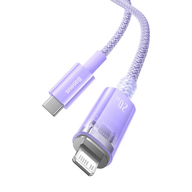 Кабель Baseus Explorer FC USB-C to Lightning 20W 2m Purple (CATS010305)