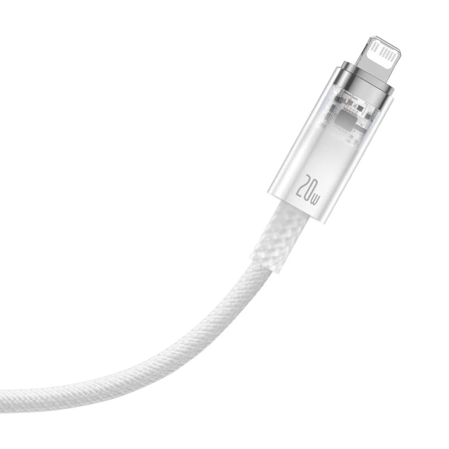 Кабель Baseus Explorer Series USB-C to Lightning 20W 2m White (CATS010302)
