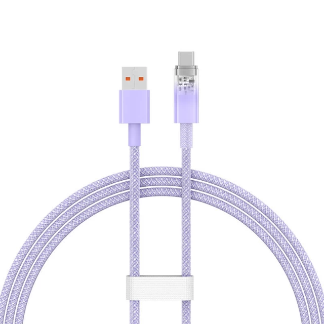 Кабель Baseus Explorer FC USB-A to USB-C 6A 1m Purple (CATS010405)