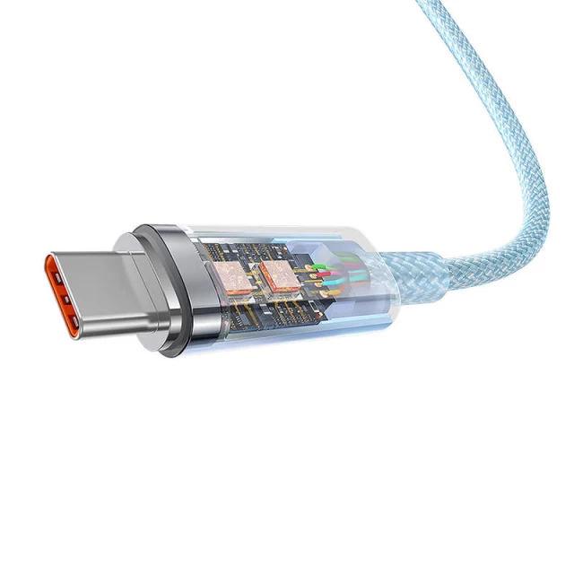 Кабель Baseus Explorer FC USB-A to USB-C 6A 1m Blue (CATS010403)