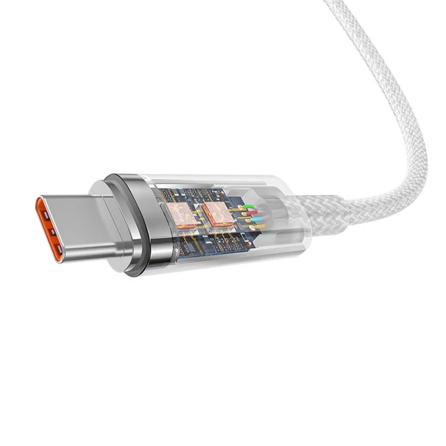 Кабель Baseus Explorer FC USB-A to USB-C 6A 1m White (CATS010402)