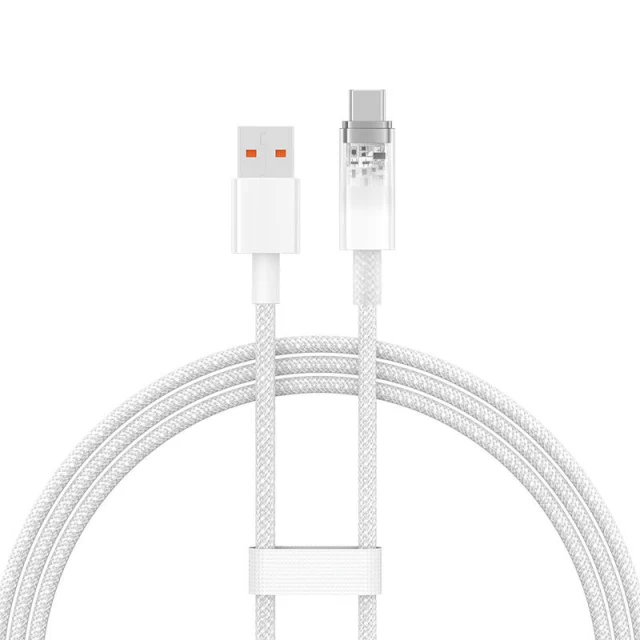 Кабель Baseus Explorer FC USB-A to USB-C 6A 1m White (CATS010402)