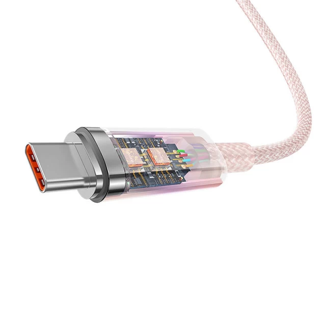 Кабель Baseus Explorer FC USB-A to USB-C 6A 1m Pink (CATS010404)