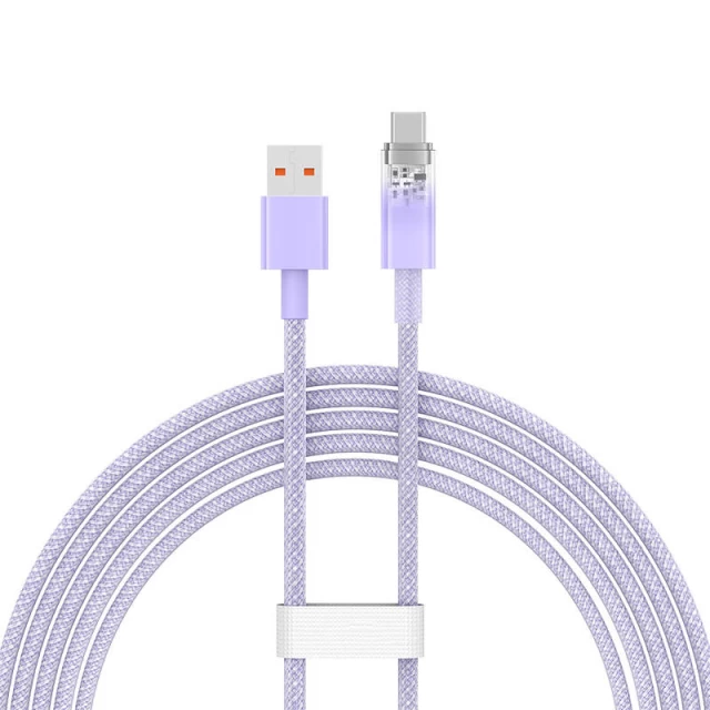 Кабель Baseus Explorer FC USB-A to USB-C 6A 2m Purple (CATS010505)