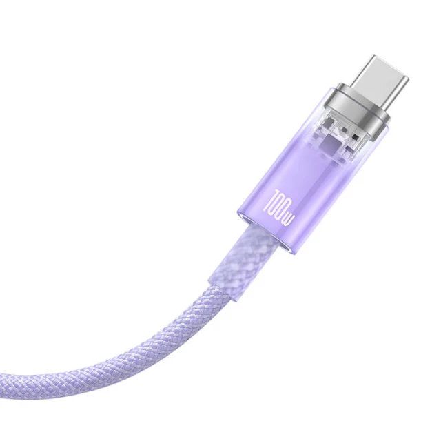 Кабель Baseus Explorer FC USB-A to USB-C 6A 2m Purple (CATS010505)