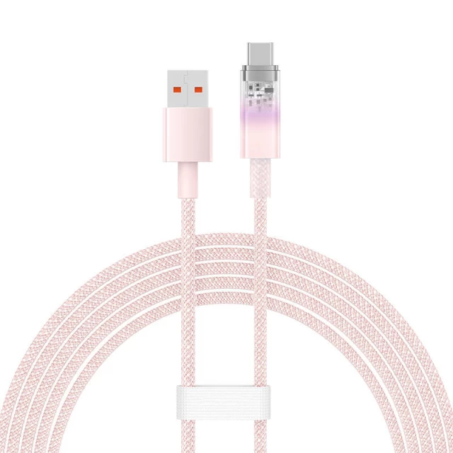 Кабель Baseus Explorer FC USB-A to USB-C 6A 2m Pink (CATS010504)