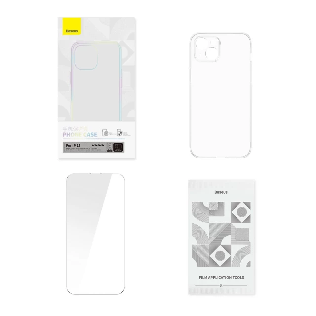 Чехол Baseus Corning Case with Transparent Glass для iPhone 14 Transparent (P60112202201-00)