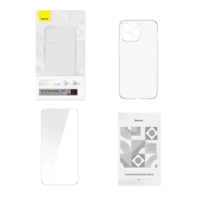 Чохол Baseus Corning Case with Transparent Glass для iPhone 14 Pro Max Transparent (P60112202201-03)