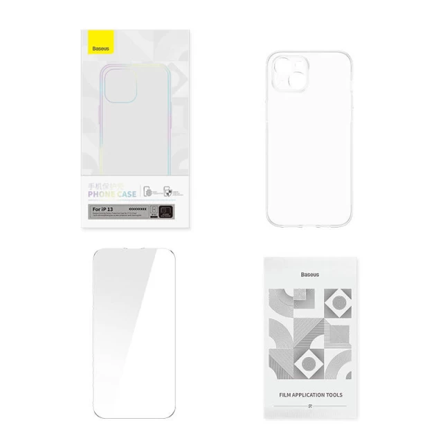Чехол и защитное стекло Baseus Corning для iPhone 13 (P60112201201-00)