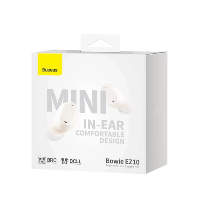 Бездротові навушники Baseus Bowie EZ10 TWS White (A00054300226-Z1)