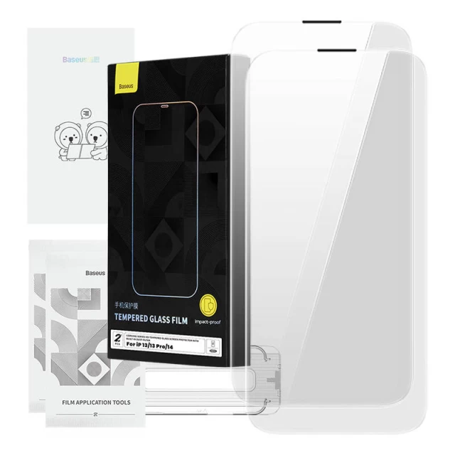 Защитное стекло Baseus Corning для iPhone 14 | 13 | 13 Pro (P60012218201-03)