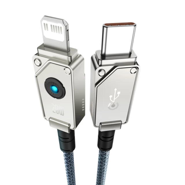 Кабель Baseus Unbreakable USB-C to Lightning 20W 480Mbps 1m White (P10355803221-00)