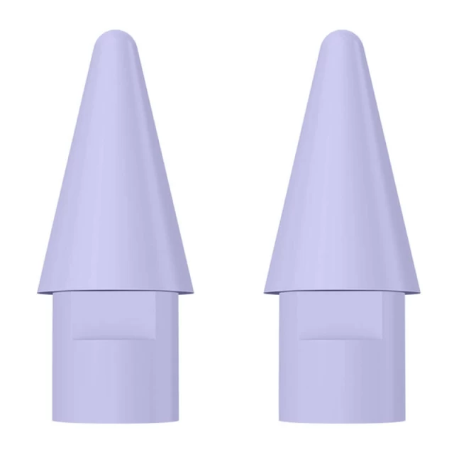 Запасні наконечники Baseus для стилуса Baseus Smooth Writer | Apple Pencil 1st/2nd Gen (2 Pack) Nebula Purple (P80015901511-00)