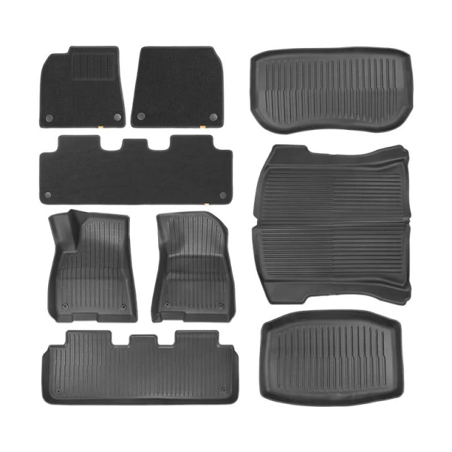 Комплект ковриков Baseus T-Space для Tesla Model 3 (9 Pack) Black Polypropylene (C20251300111-02)