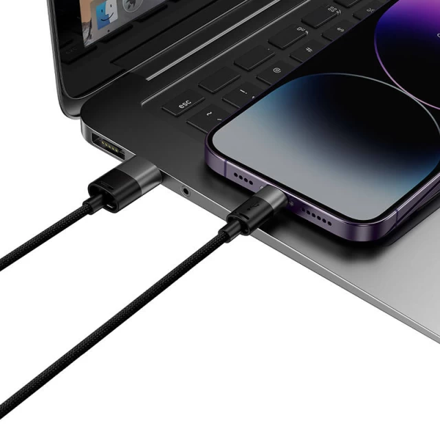 Кабель Baseus StarSpeed USB-A to micro USB | Lightning | USB-C 3.5A 0.6m Black (P10319900111-00)