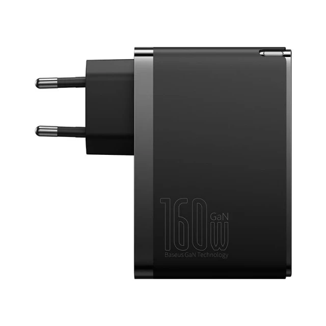 Мережевий зарядний пристрій Baseus GaN5 Pro 160W 2xUSB-C | USB-A with USB-C to USB-C Cable Black (P10110825113-00)