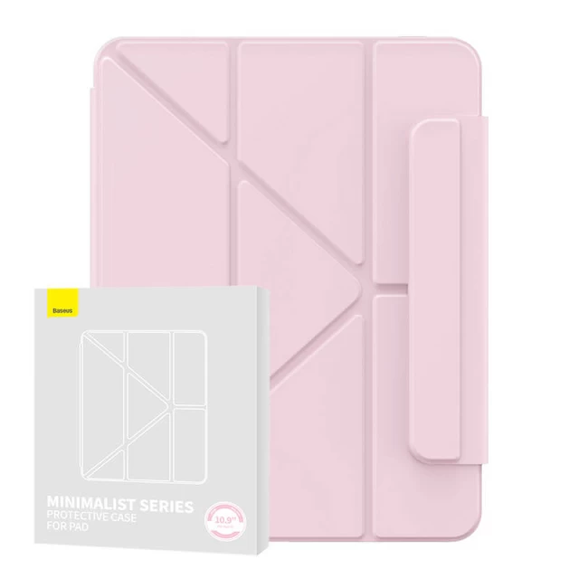 Чохол-книжка Baseus Minimalist Magnetic Rebound для iPad 10.9 (2022) 10th Gen Baby Pink (P40112502411-02)