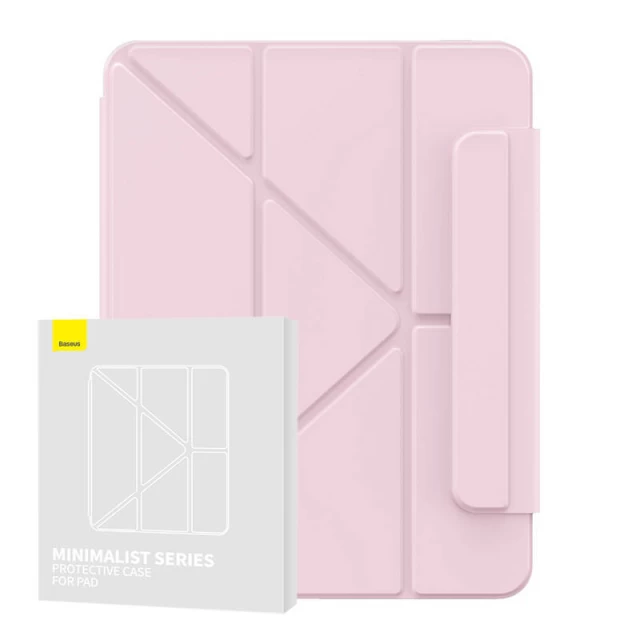 Чехол-книжка Baseus Minimalist Magnetic Rebound для iPad Air 4 10.9 (2020) | Air 5 10.9 (2022) Baby Pink (P40112502411-04)