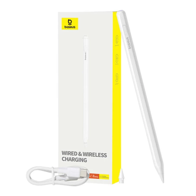 Стилус Baseus Smooth Writing Active with Wireless and Wired Charging White (P80015804213-00)