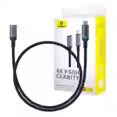Адаптер Baseus High Definition USB-C 10Gbps 0.5m Black (B0063370C111-00)