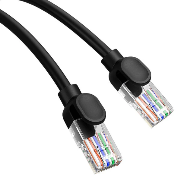 Мережевий кабель Baseus High Speed (Round) Ethernet RJ45 Cat.5 1000Mb/s 2m Black (B00133206111-03)