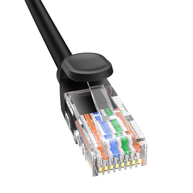 Мережевий кабель Baseus High Speed (Round) Ethernet RJ45 Cat.5 1000Mb/s 0.5m Black (B00133206111-00)