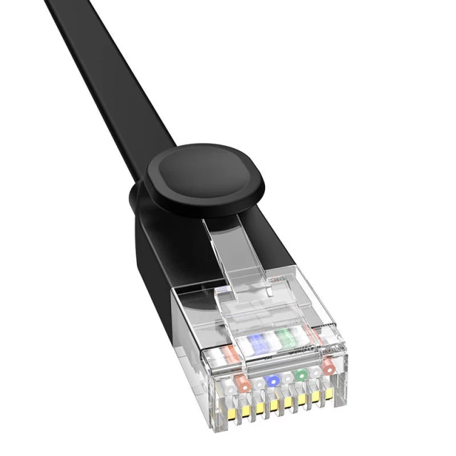 Сетевой кабель Baseus High Speed (Flat) Ethernet RJ45 Cat.6 1000Mb/s 12m Black (B00133205111-00)