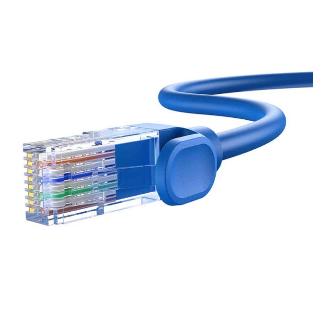 Мережевий кабель Baseus High Speed (Round) Ethernet RJ45 Cat.6 1000Mb/s 5m Blue (B00133204311-04)