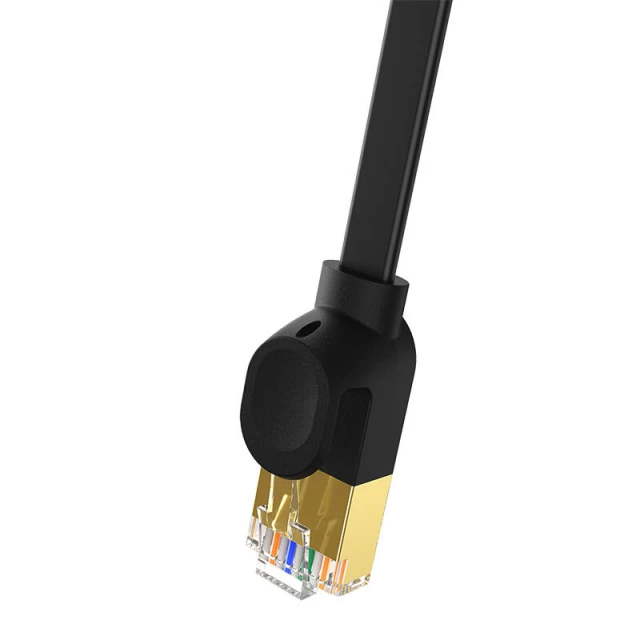 Мережевий кабель Baseus High Speed (Round) Ethernet RJ45 Cat.7 10 Gb 2m Black (B00133208111-03)